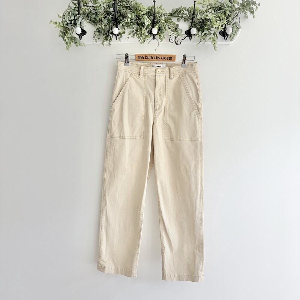 Stoic Women's Utility Pants Khaki 6 Straight Leg ef5675